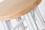 Al bar truss stool with square leg - MMD115
