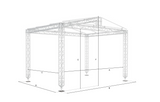 MR0 No Guy Wires Saddle Roof 6x5 m (19.68' x 16.40')