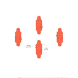 MT1-07U|SetHinge|4pcs Hinge parts MT1/set 4pc