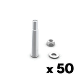Pin M with thread M6 for truss series M222 - including nuts and washer, 50 pieces