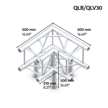 M290 quatro 3way 90° truss corner