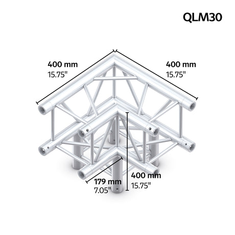 M222 quatro 3way 90° truss corner