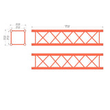M222 Quatro 3.28 ft Aluminum Truss