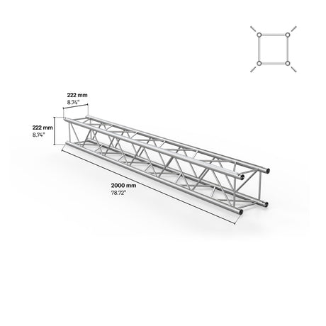 M222 quatro 6.56 ft Aluminum Truss