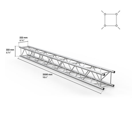 M222 quatro 8.20ft Aluminum Truss