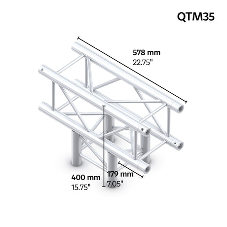 M222 quatro 3way t-piece truss corner