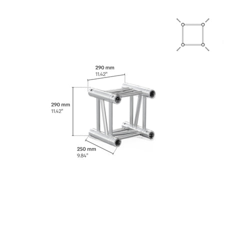 M290U Quatro 0.82 ft Aluminum Truss