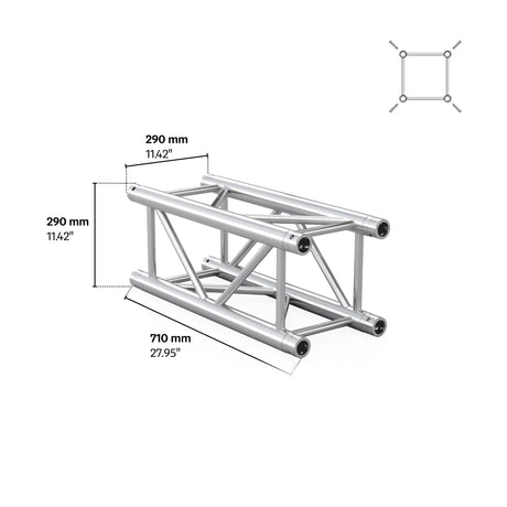 M290U Quatro 2.33 ft Aluminum Truss