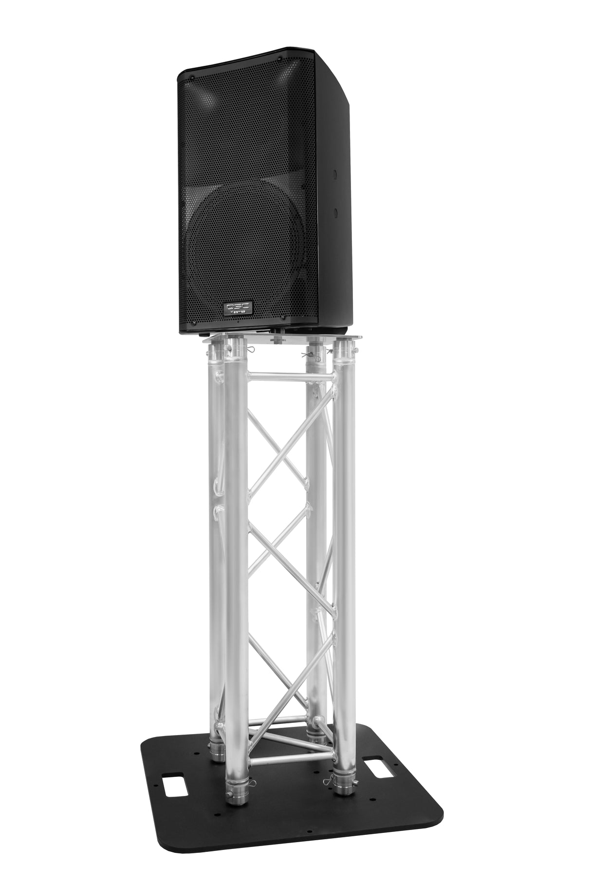 Plate with spigot for top mounted speaker