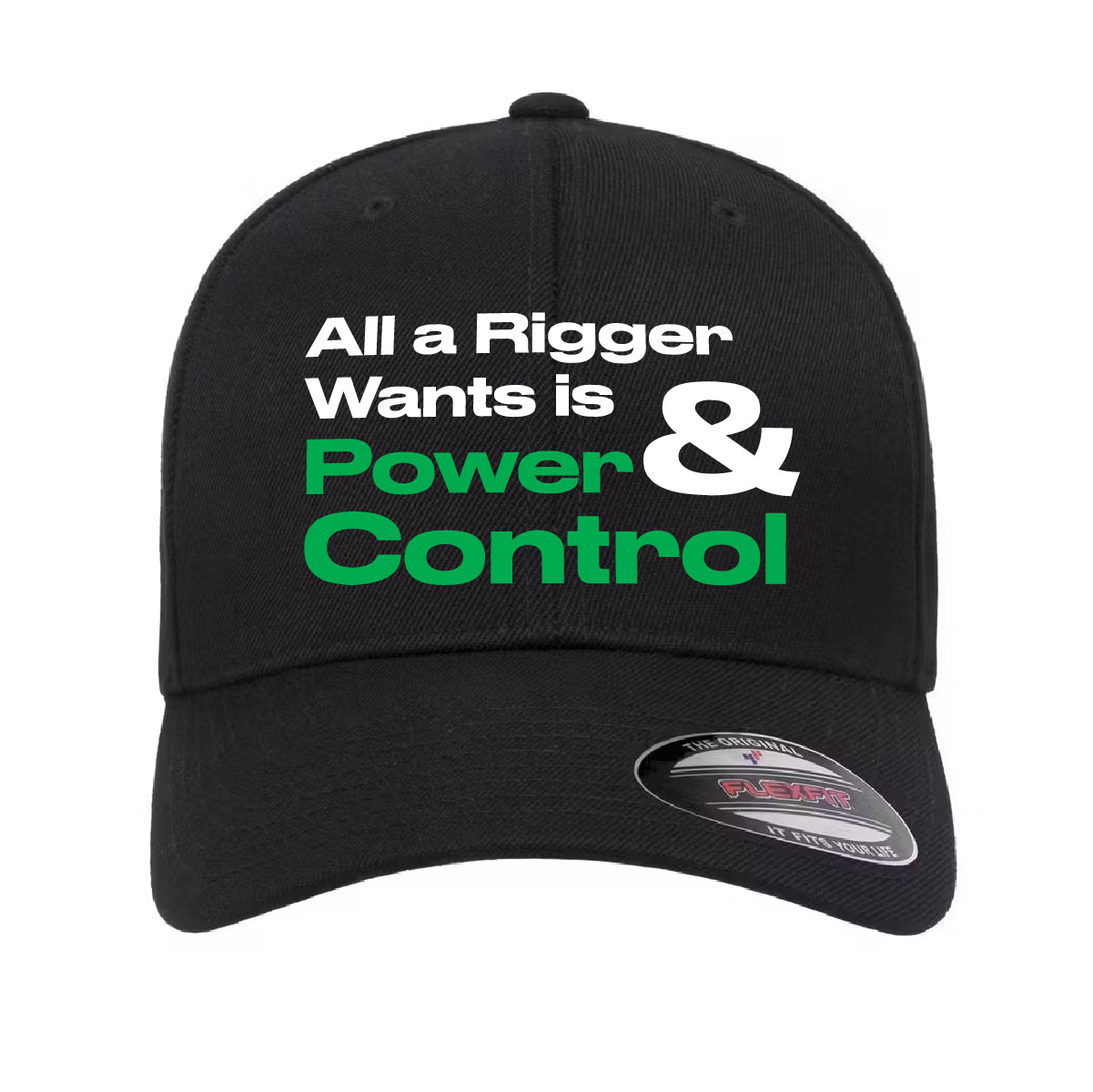 Black Hat Stretch Fit TOMCAT "All a Rigger Wants", Size L, XL