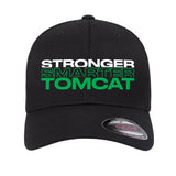 Black Hat Stretch Fit, TOMCAT STRONG, Size S,M
