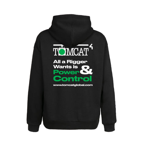 Black Pullover Hoodie TOMCAT "All a Rigger Wants", Size 3X