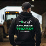 Black Pullover Hoodie, TOMCAT STRONG, Size Medium