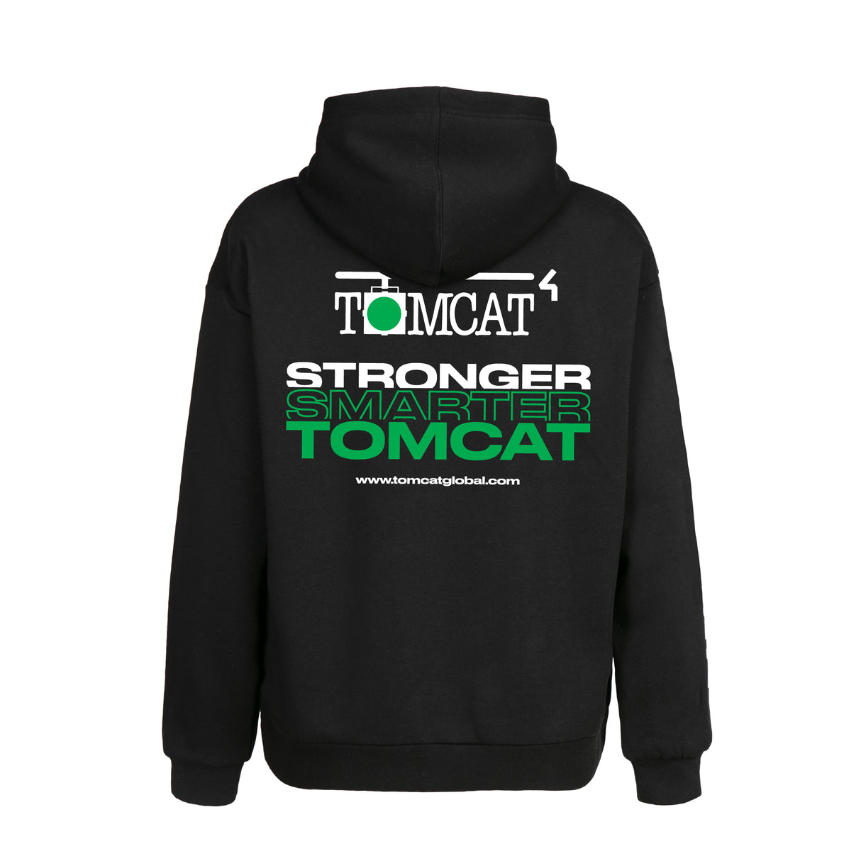 Black Pullover Hoodie, TOMCAT STRONG, Size Medium