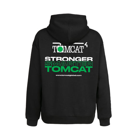 Black Pullover Hoodie, TOMCAT STRONG, Size Large