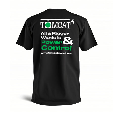 Black T-Shirt TOMCAT "All a Rigger Wants", Size 3X