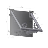 Truss Wall Mount M290, SWL 500kg - Black